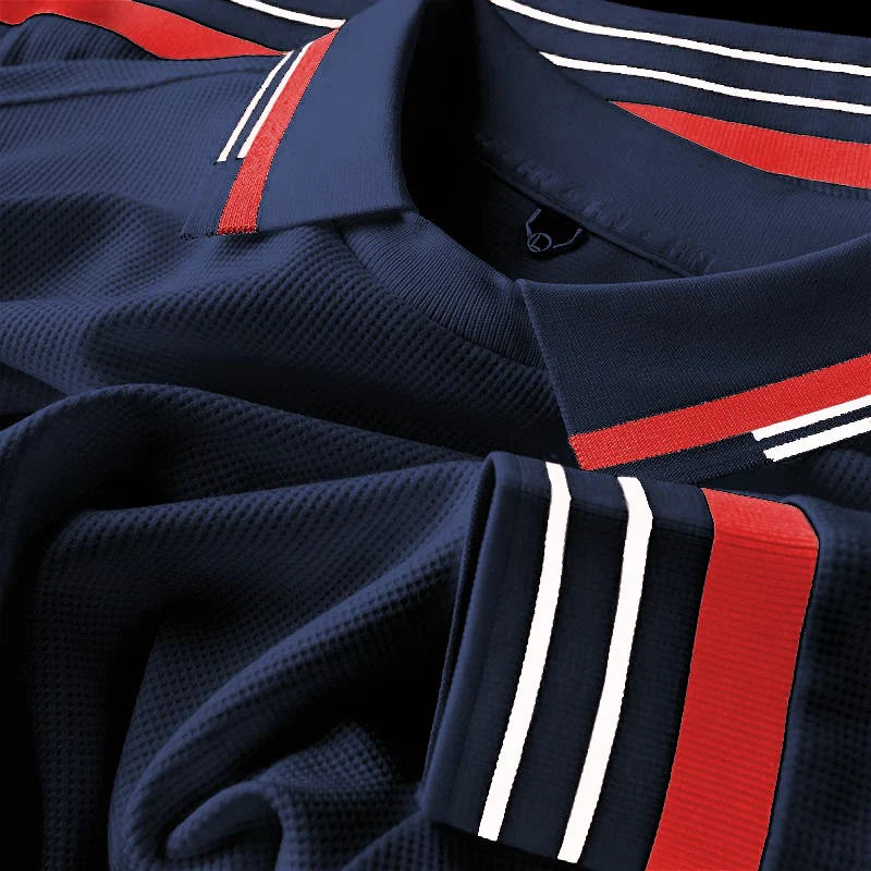 Men's Navy Blue Imported Full Sleeve Polo T-Shirt -