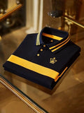 Men's Black Imported Full Sleeve Polo T-Shirt -