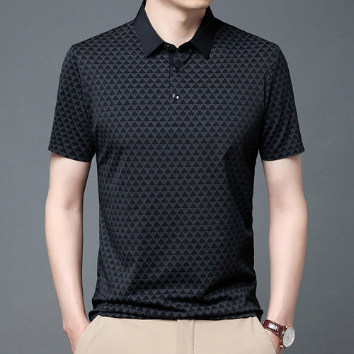 Men's Black Printed Half Sleeve T-Shirt -