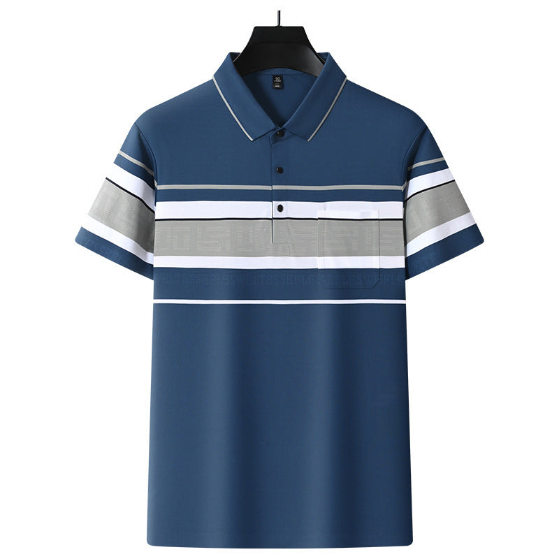 Men's Navy Stitchless Regular Fit Half Sleeve T-Shirt -