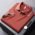 Premium Rust Contrast Collar Polo T-Shirt