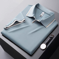 Premium Light Blue Contrast Collar Polo T-Shirt